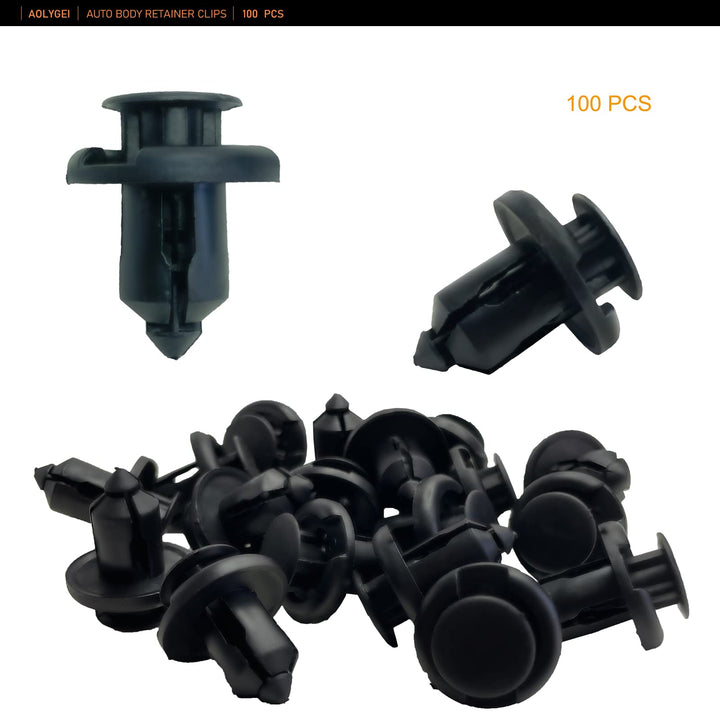 C6 Fastener Rivet Clips POM Bumper for Honda and Acura Fender Clips-91503-SZ3-003 Automotive Furniture Assembly Expansion Screws Kit Auto Body 10mm-100PCS