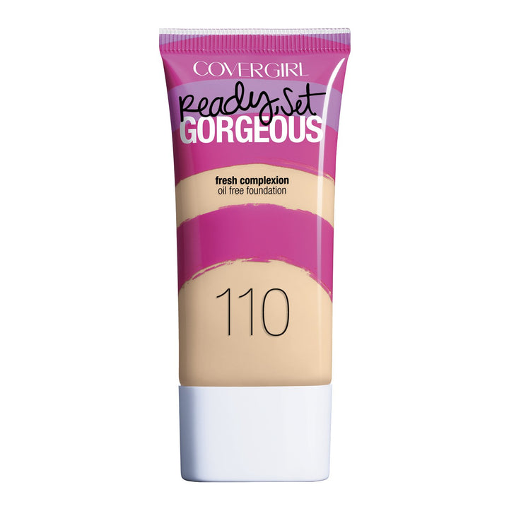 Ready Set Gorgeous Foundation, 1 Tube (1 oz), Creamy Natural Tone, Liquid Foundation, Oil-Free All Day Formula (packaging may vary)