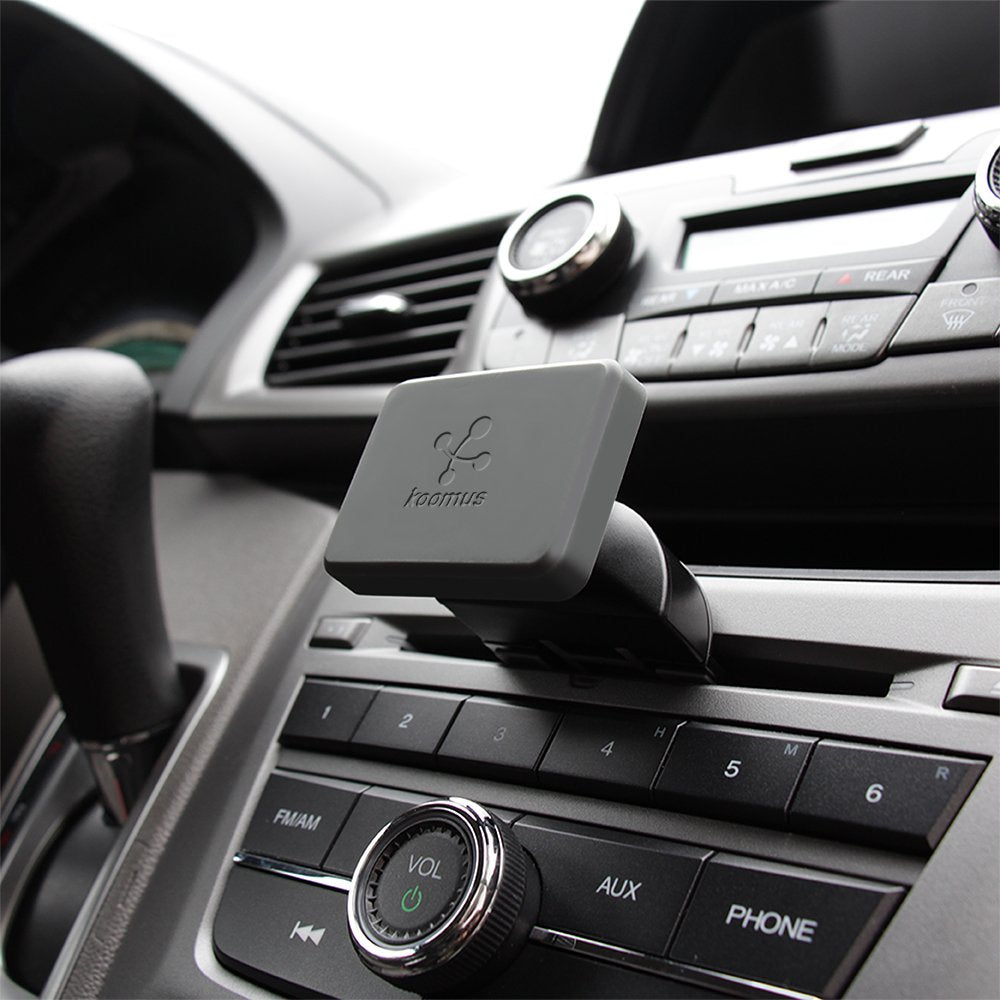 Pro CD-M CD Slot Magnetic Cradle-less Smartphone Car Mount Holder for all iPhone and Android Devices, Single , Black