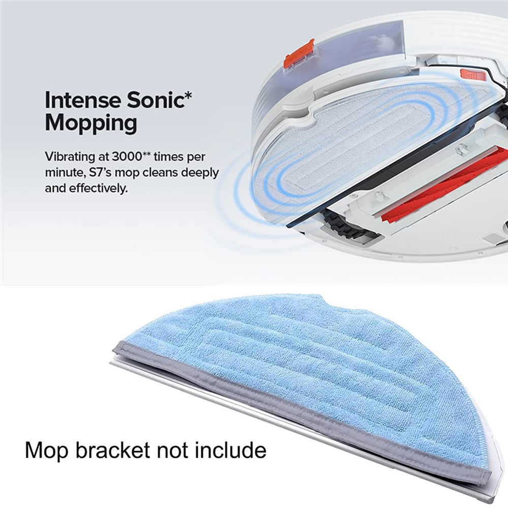 5 Pcs Mop Cloth Pads Replacement for Xiaomi Roborock S7 T7S T7 Plus/S7MaxV, S7 MaxV Plus Vacuum Cleaner Parts
