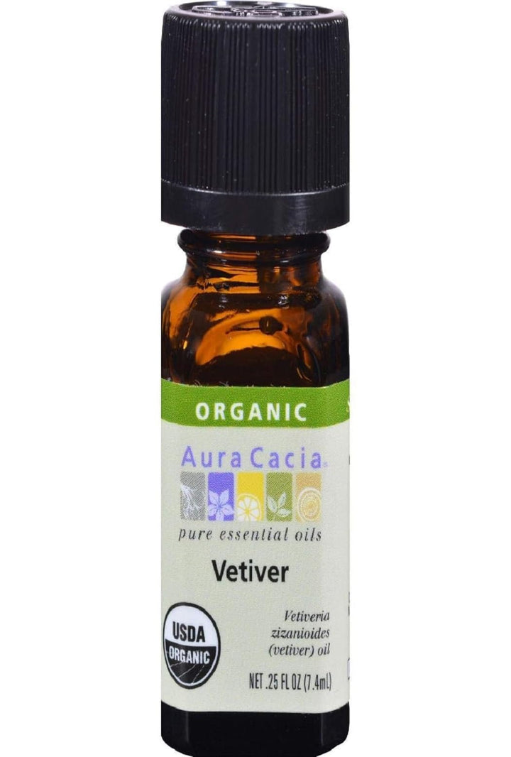 Organic Essential Oil, Vetiver, 0.25 Fluid Ounce