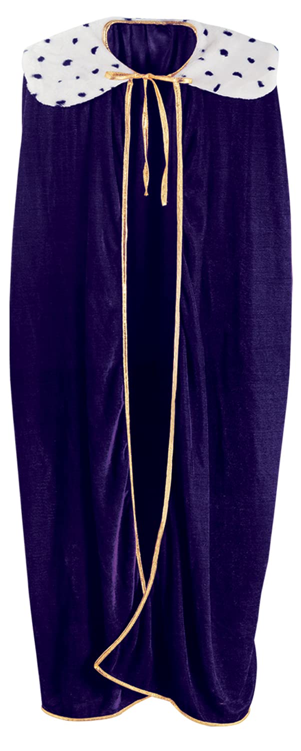 Adult King/Queen Robe (Purple) Party Accessory (1 Count) (1/Pkg)