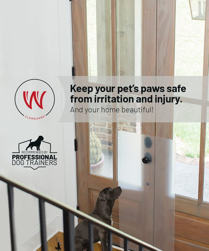 Heavy Duty - Ultimate Door Scratch Shield, Frame & Wall Protection Barrier for Dog and Cat Clawing, Scratching and Damaging Doors, 20in x 44in