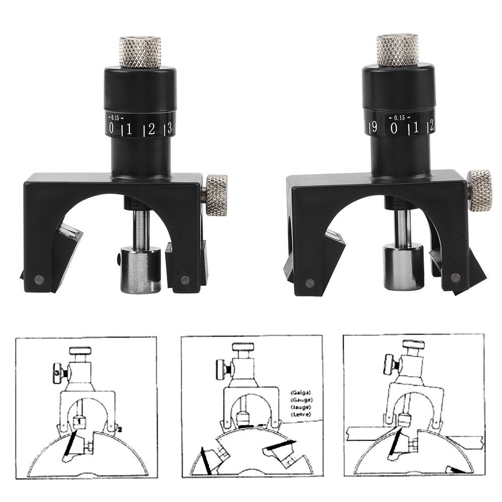 2pcs Jointer Planer Knife Setting Jig Planer Magnetic Knife Setting Jigs Magnetic Planer Blade Setting Jig Gauge Setter Woodworking Tool Incremental Adjustment: 0.15 mm