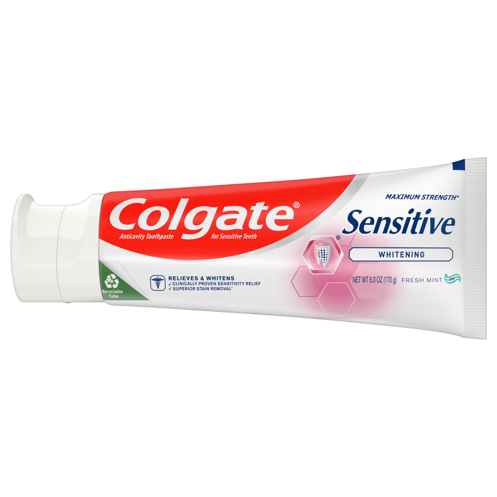 Sensitive Maximum Strength Sensitive Toothpaste, Plus Whitening and Fresh Stripe, 6 oz
