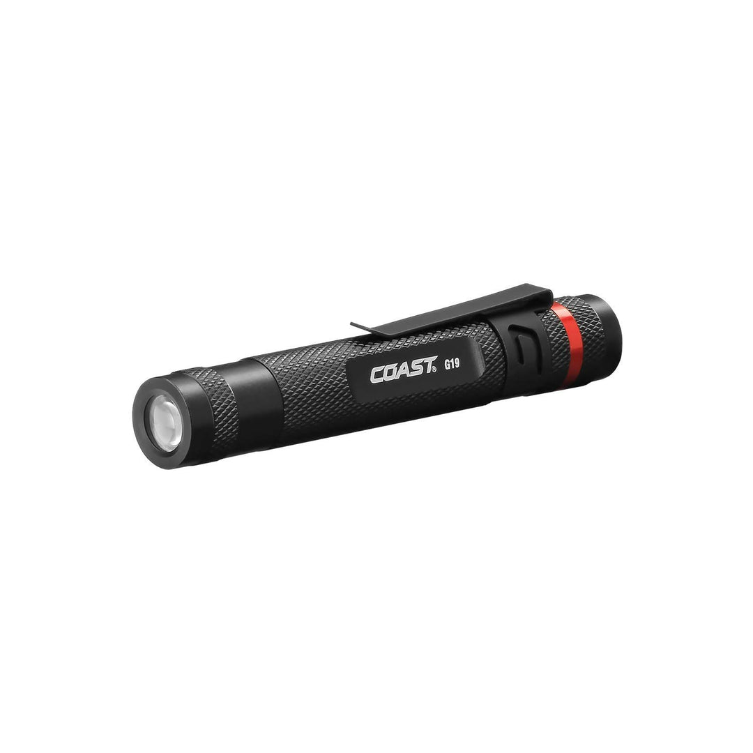 G19 54 Lumen Inspection Beam LED Penlight with Adjustable Pocket Clip and Consistent Edge-To-Edge Brightness, Black