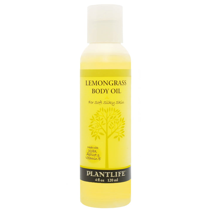 Lemongrass Body & Bath Oil with Vitamin E, Apricot & Jojoba - 4oz.