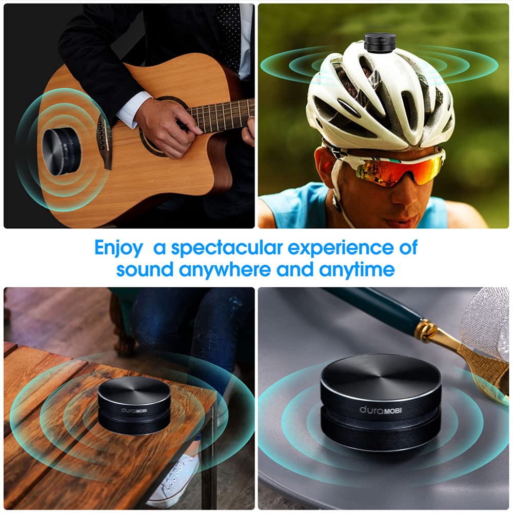 Wirelessly BT Mini Speaker Bone Conduction Portable Wireless Speaker Stereo Bass Sound Creative Portable Speaker Mini Size Music Player Built-in Mic Sound Box