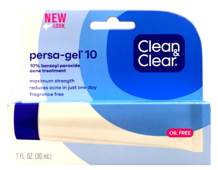 Persa-Gel 10 Acne Medication Spot Treatment with Maximum Strength 10% Benzoyl Peroxide, Pimple Cream & Acne Gel Medicine for Face Acne with Benzoyl Peroxide Medication, 1 oz