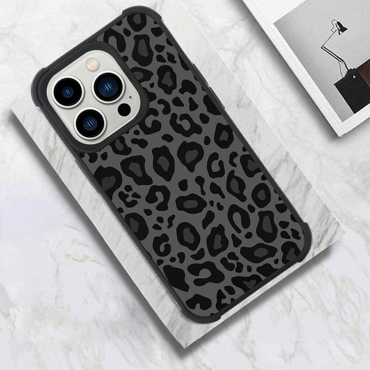 Case Compatible with iPhone 14 Pro Max,Black Leopard Design,Tire Texture Non-Slip +Shockproof Rugged TPU Protective Case for iPhone 14 Pro Max 6.7 Inch (2022) Leopard Pattern
