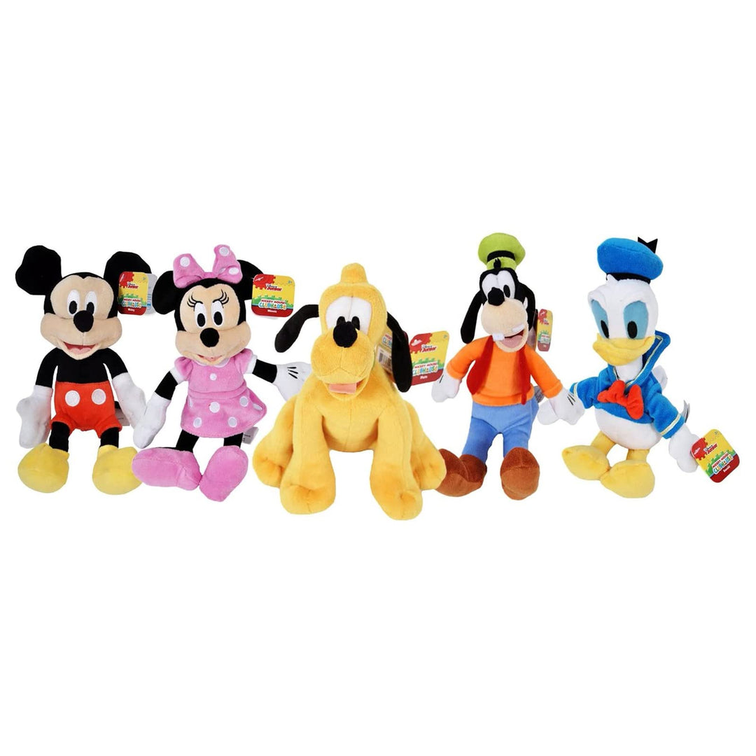 Gang 9 Bean Plush Mickey Minnie Mouse Donald Pluto Goofy - 5 Pack
