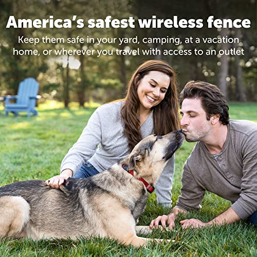 Stay & Play Wireless Dog Collar, Wireless Dog Fence System Rechargeable and Waterproof Receiver Collar, Quick Charge in 2-3 Hours, Fence for Dogs, Electric Containment for Pets