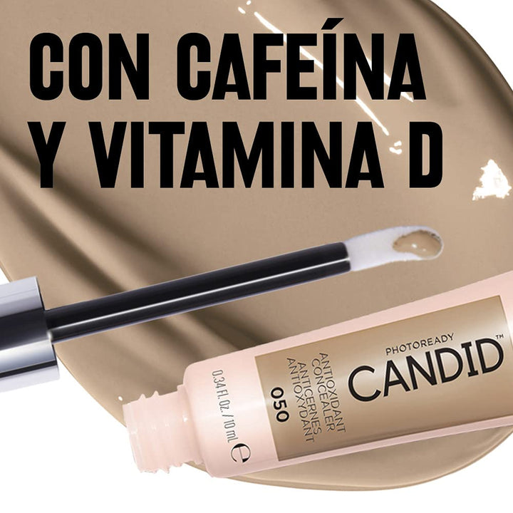 Revlon PhotoReady Candid Concealer, with Anti-Pollution, Antioxidant, Anti-Blue Light Ingredients, without Parabens, Pthalates and Fragrances; Medium Deep.34 Fluid Oz