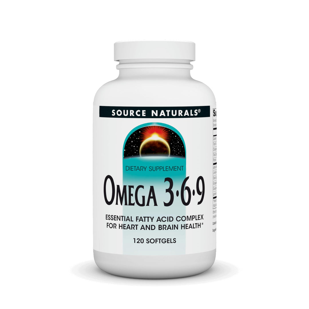 Omega 3-6-9, Essential Fatty Acid Complex for Heart and Brain Health* - 120 Softgels