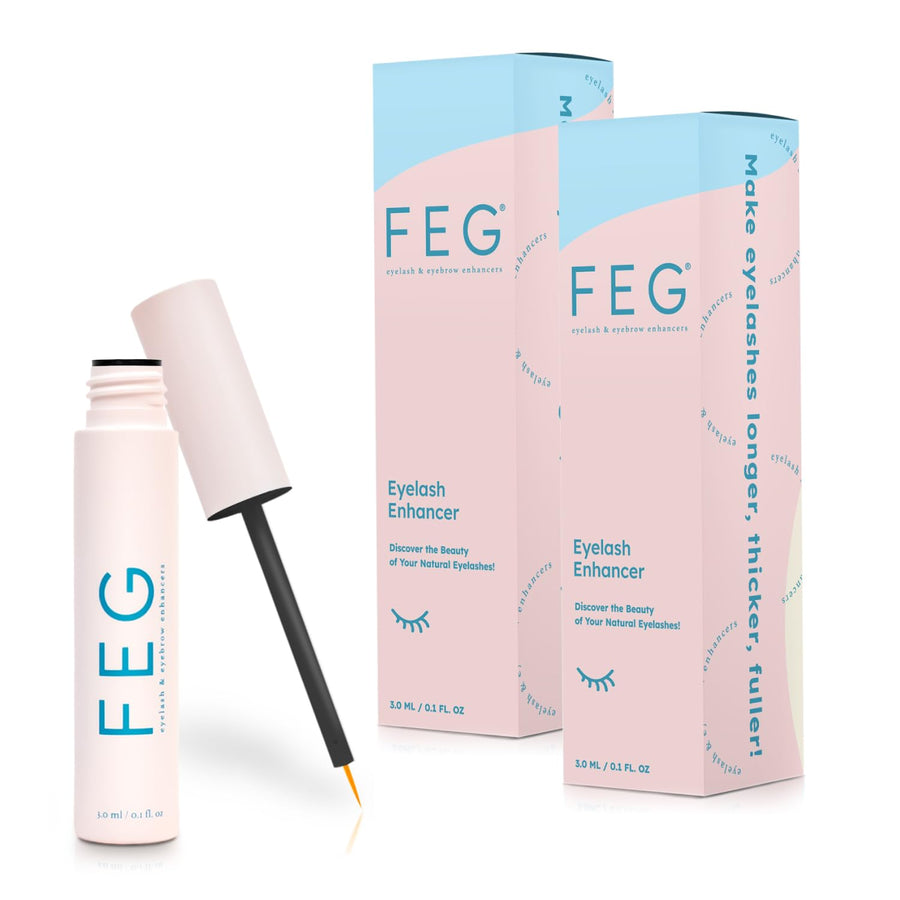 Eyelash Enhancer Rapid Eyelash Growth Serum with Natural Ingredients | Lash Serum for Growing Naturally Thick, Full, and Long Eyelashes | Stimulates Natural Eyelash Growth | 2-Pack of 3ml Tubes