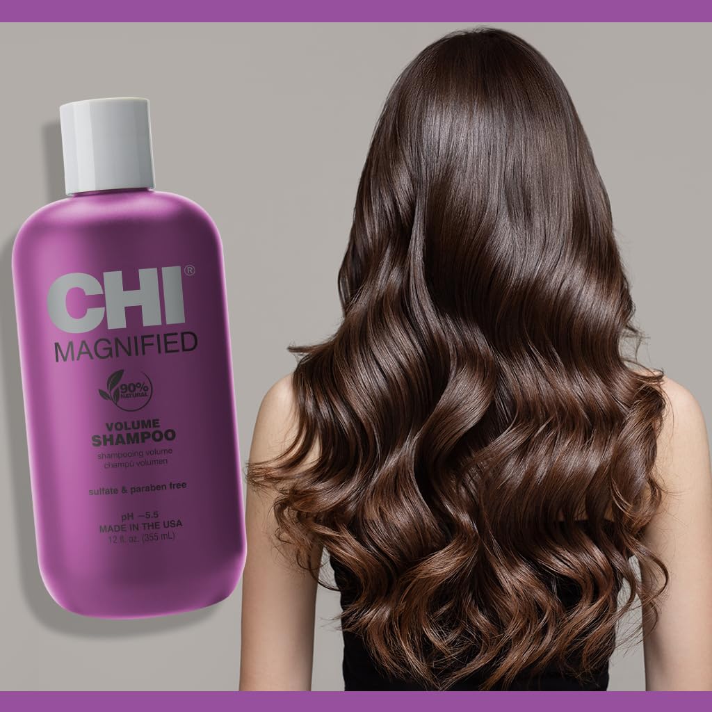 Magnified Volume Shampoo, Boosts Volume & Body & Builds Strength & Shine, Great For Fine Hair, Sulfate, Paraben, & Cruelty-Free, 12 Oz
