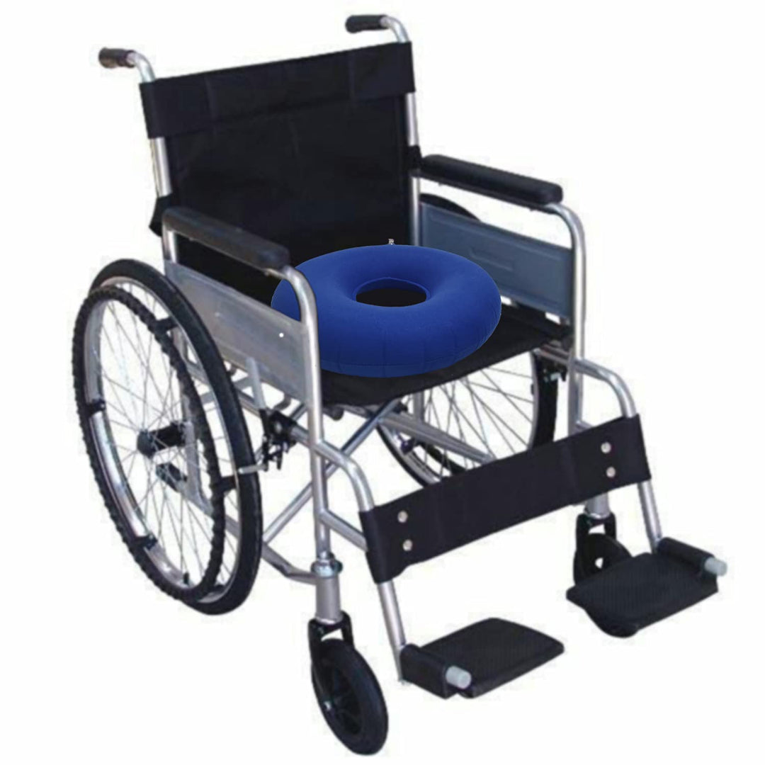 Inflatable Cushion Inflatable Ring Cushion Seat 15 Inch Round Inflatable Cushion Portable Cushion Pillow for Bed Resting Office Chair Car Blue