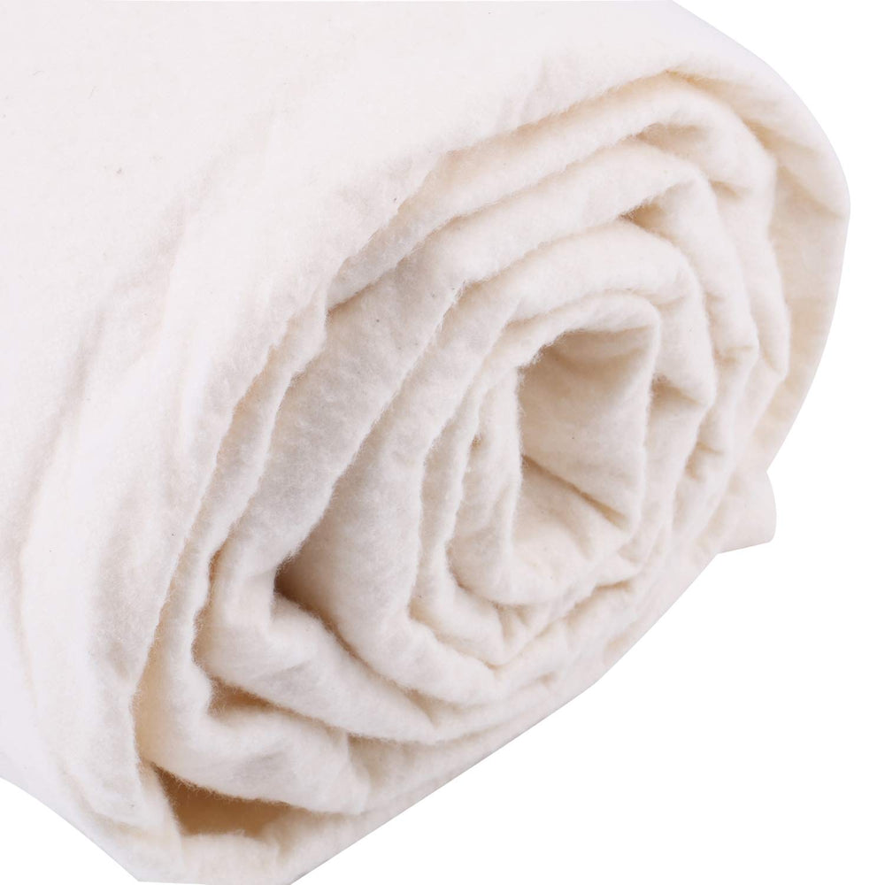 Pack of 2 Sheets 45-Inch x 60-Inch Soft Natural Cotton Batting for Quilts, Craft and Wearable Arts