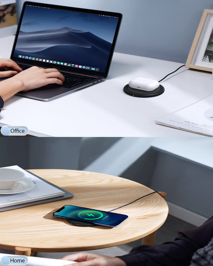 Wireless Charger 2-Pack for iPhone Wireless Charger Pad, Max Fast Wireless Phone Charger for iPhone 16/16 Plus/16 Pro/16 Pro Max/15/15 Pro/15 Plus/ 14/13 Series/Samsung S24/S23/AirPods Pro 2