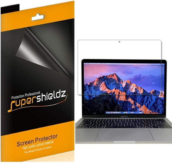 (3 Pack) Designed for MacBook Pro 15 inch (2019 2018 2017 2016 Released) Model A1707 A1990 Screen Protector, 0.23mm High Definition Clear Shield (PET)