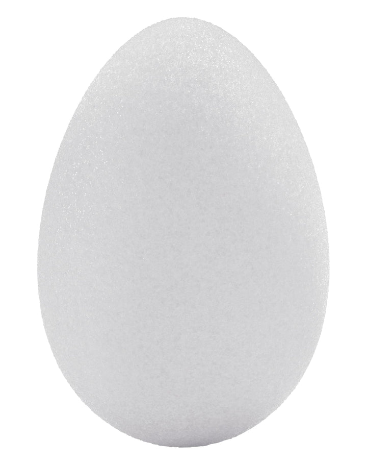 Styrofoam 4 Piece Egg 3.1 Inch x 2.3 Inch White