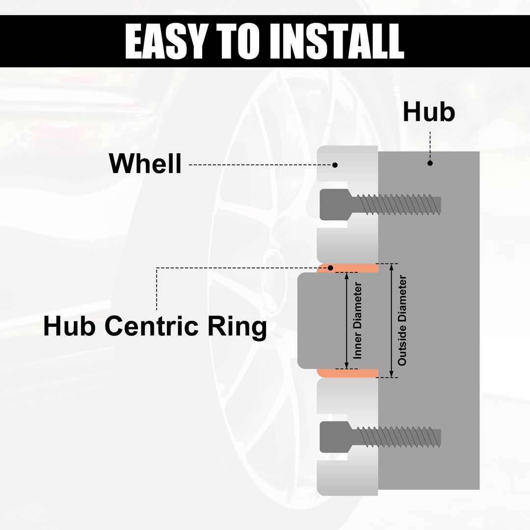 4pcs 60.1 to 54.1 mm Aluminium Alloy Car Hub Centric Rings Wheel Bore Spacer
