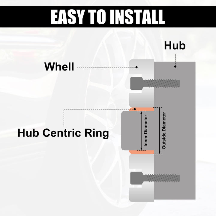 4pcs 60.1 to 54.1 mm Aluminium Alloy Car Hub Centric Rings Wheel Bore Spacer