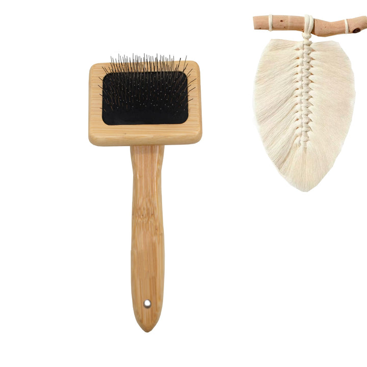 Tyoungg Macrame Comb Wooden for Fringe Feathered Wall Hanging Plant Hanger Craft Making Knitting Cord Rope 3mm 4mm 5mm (Macrame Comb)