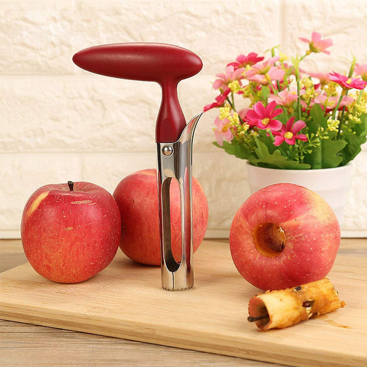 apple Corer, Stainless Steel Kitchen Gadget Tool Fruit Seeder Core Remover Fruit Vegetable Tools Apple Pear Corer Easy Twist Fruits Tools Core Seed Remover