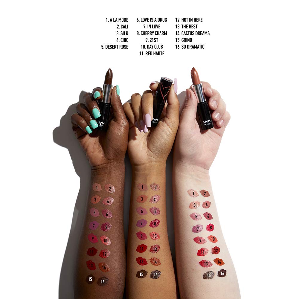 PROFESSIONAL MAKEUP Shout Loud Satin Lipstick, Infused With Shea Butter - Hot In Here (Burnt Red)