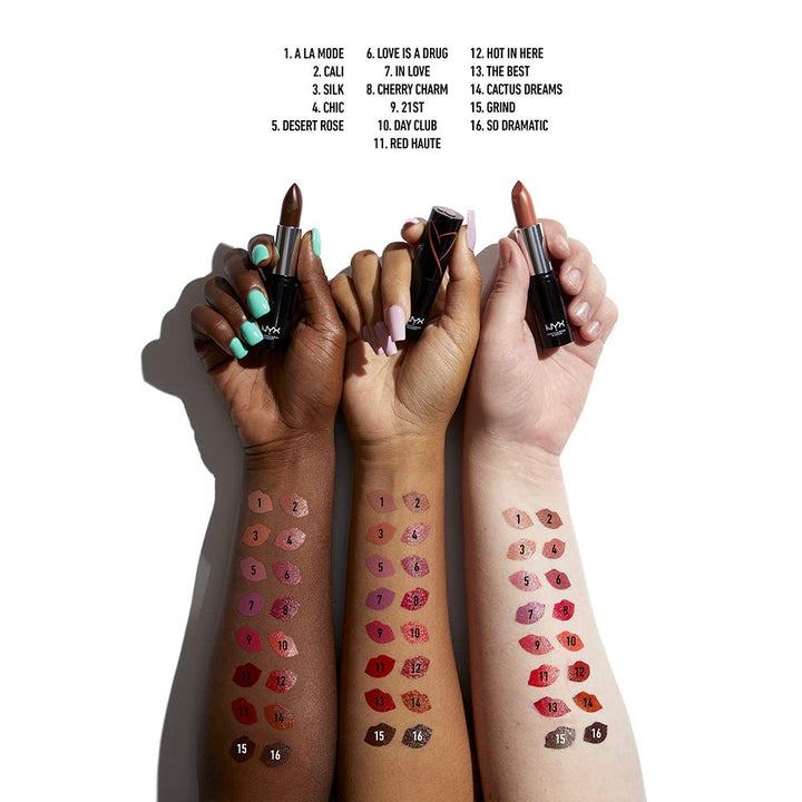 PROFESSIONAL MAKEUP Shout Loud Satin Lipstick, Infused With Shea Butter - Hot In Here (Burnt Red)