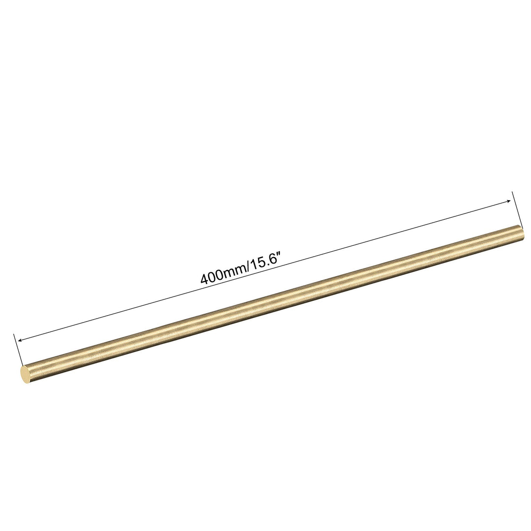 Brass Rod,4mm,5/32inch Diameter 400mm Length Brass Solid Round Rod Lathe Bar Stock for RC Model Airplane Helicopter DIY Craft 1pcs