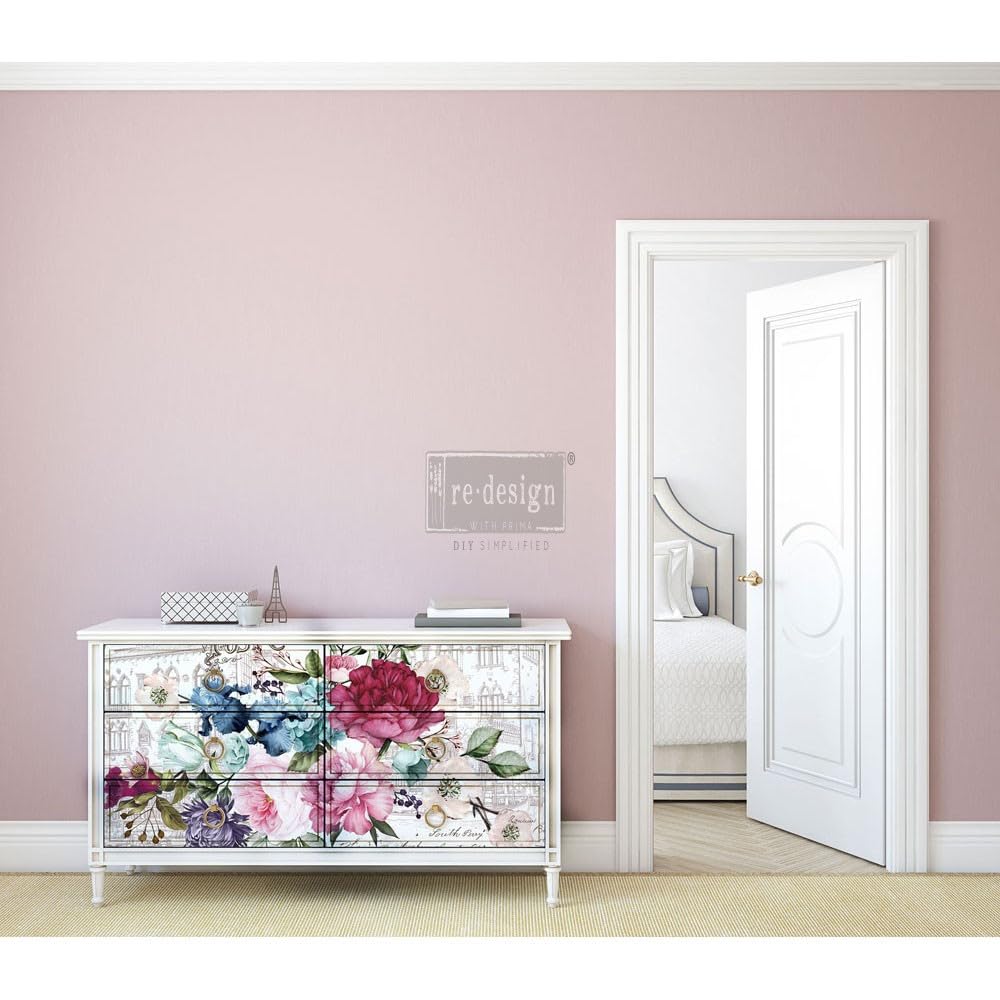 Redesign DÉCOR TRANSFERS® – Imperial Garden Size 44x30, Cut INTO 6 Sheets 655350635534 Rub on Transfer for Wall or Furniture Decoration