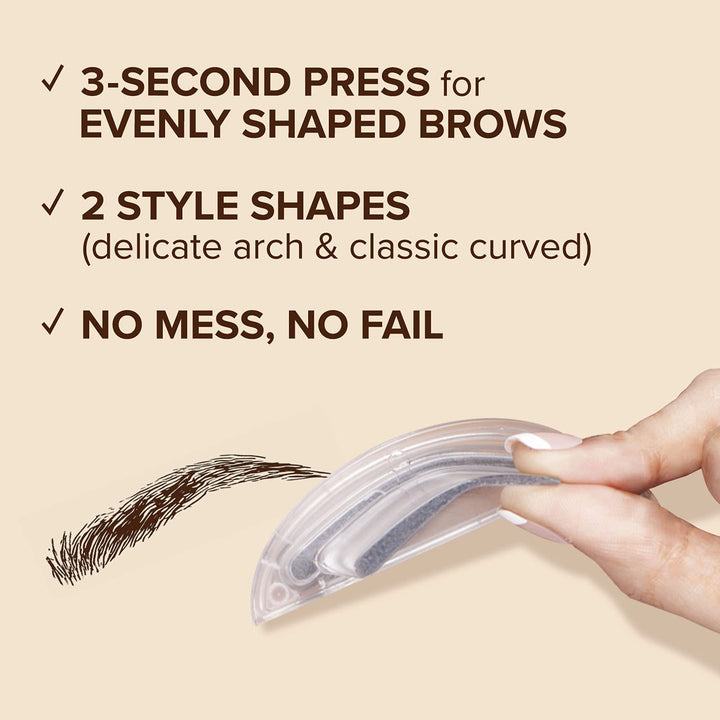 Kiss I Envy Brow Stamp Kit Dark Brown (2 Pack)
