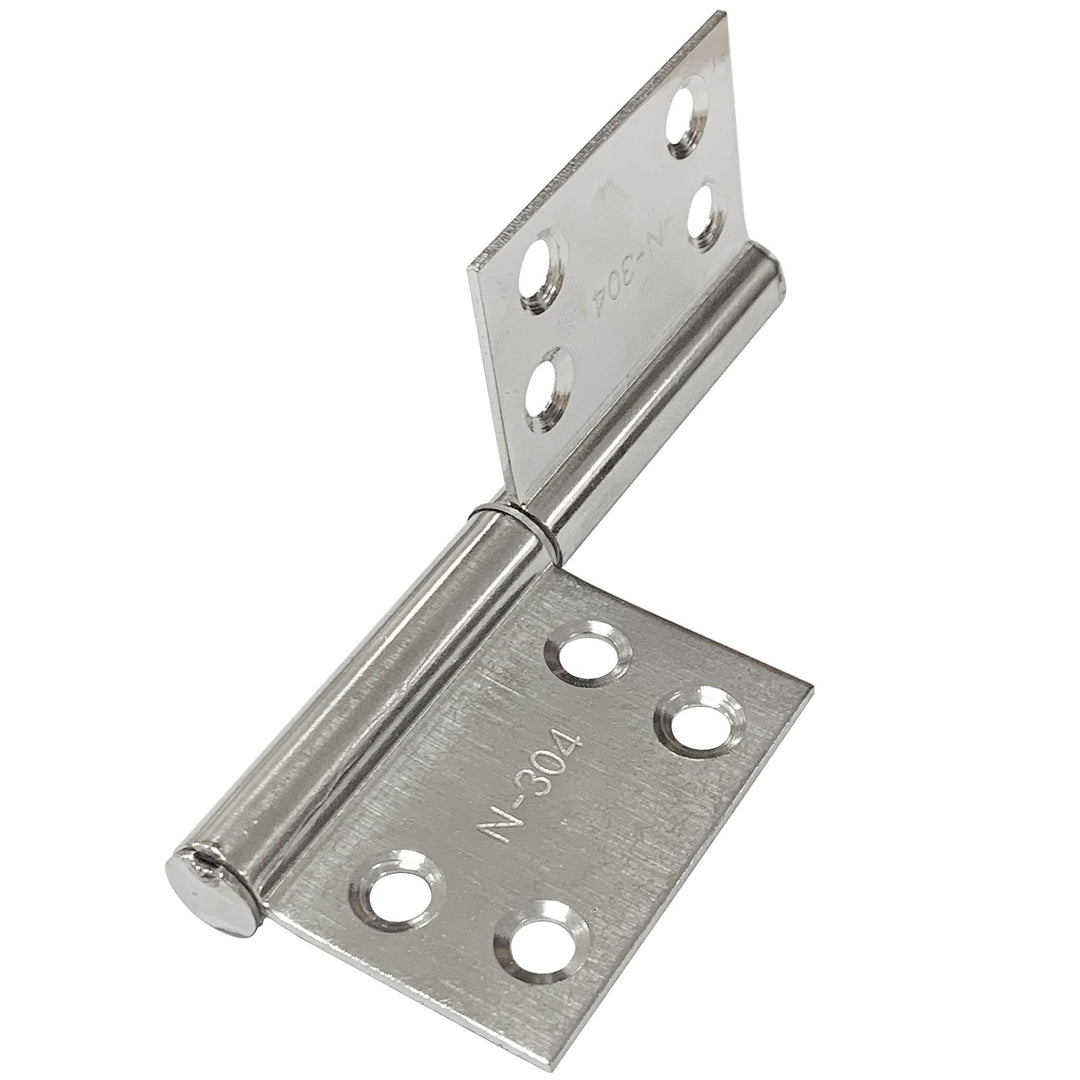 6pcs Lift Off Hinges 304 Stainless Steel Detachable 360 Degree Pivot Hinges Door Hinges (2-3/4 Length)