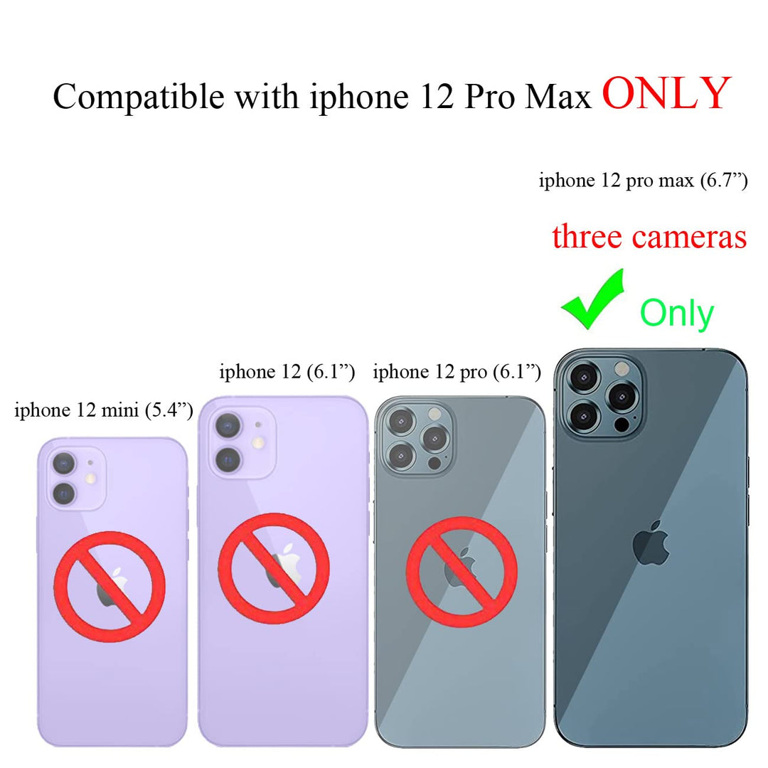 Compatible for iPhone 12 Pro Max Case, Snow Mountain Moon Night Lovely Phone Case, Soft TPU Shockproof Camera Lens Protective Cute Case for iPhone 12 pro max for Women Girls - Blue