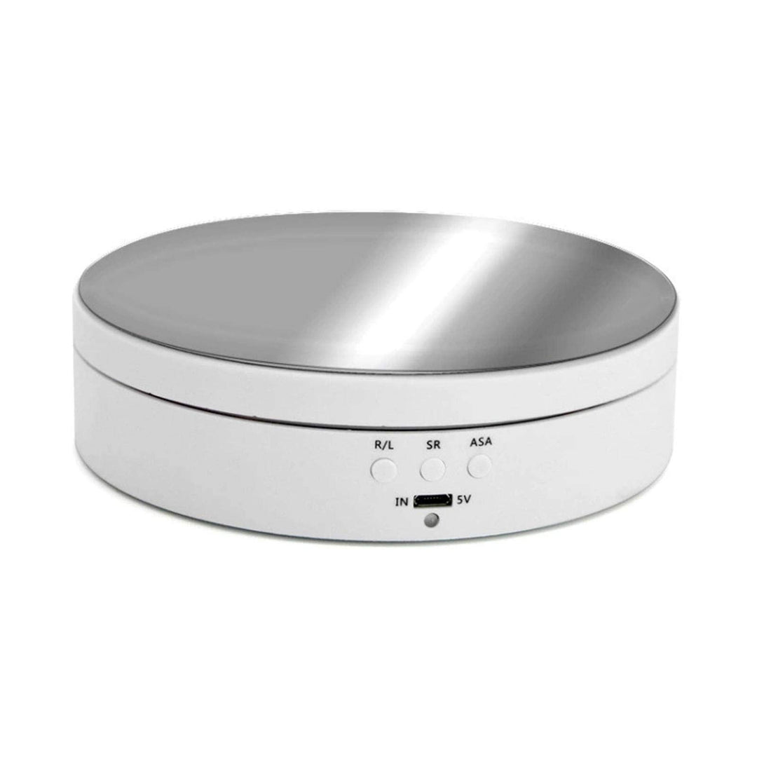 Motorized Display Stand, 360 Degree Electric Rotating Turntable Photography Display Automatic Revolving Platform for Jewelry Watch