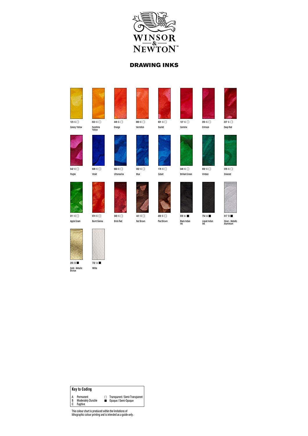 Winsor & Newton Drawing Ink, 30ml Bottle, Silver