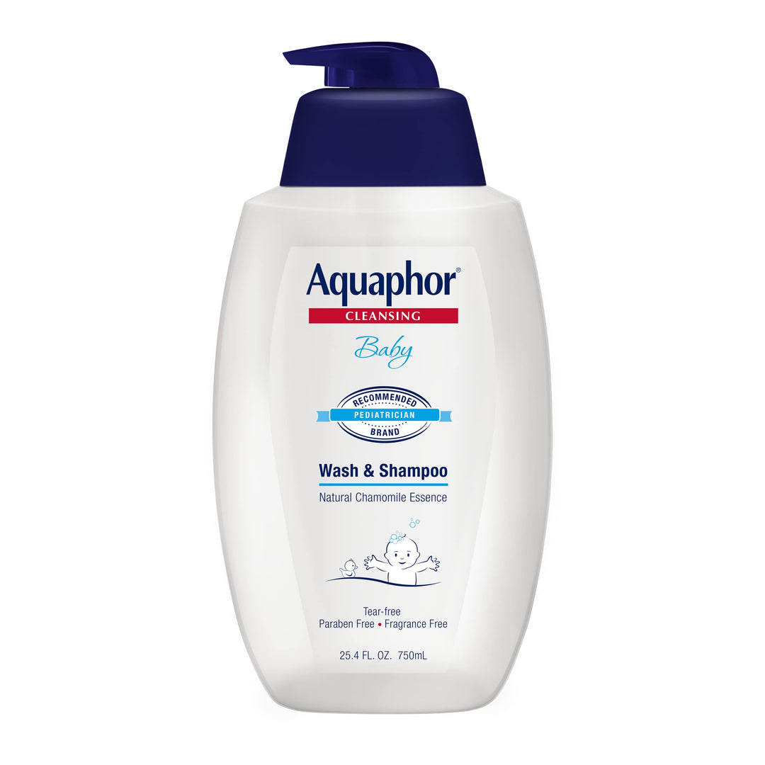 Baby Wash and Shampoo, Unscented Baby Shampoo and Wash, 25.4 Fl Oz Pump Bottle