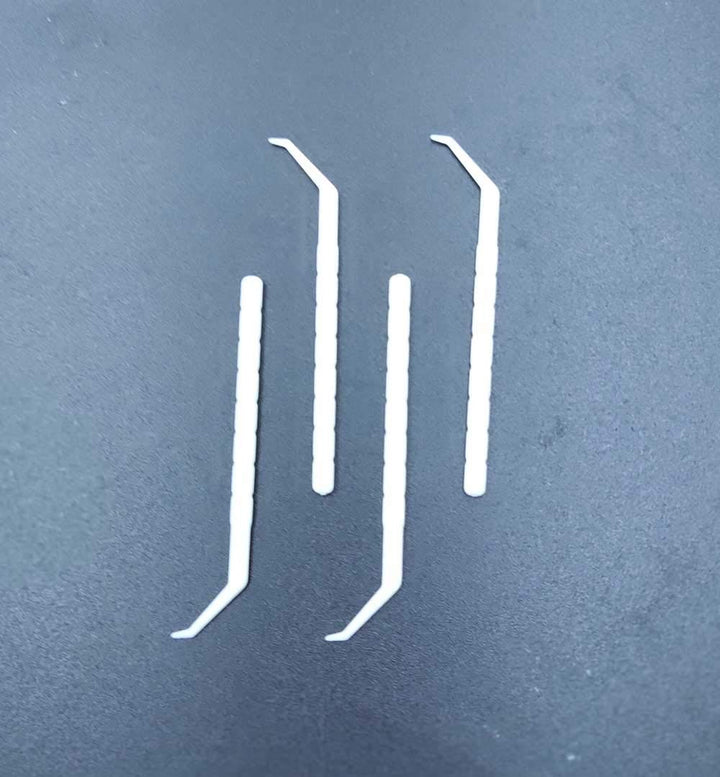 Angled toothpick Scalerpick White Plastic Household Teeth Cleaning Curved Hook 200 pcs