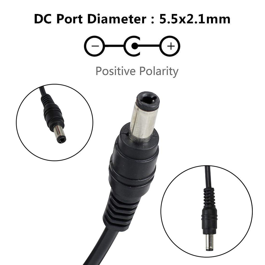 6V Low Voltage Power Supply, Transformer, Power Adapter, DC 6V 1A, 6 Watt Max, AC 100-240V to DC 6V, with 5.5/2.1 DC Female Barrel Connector