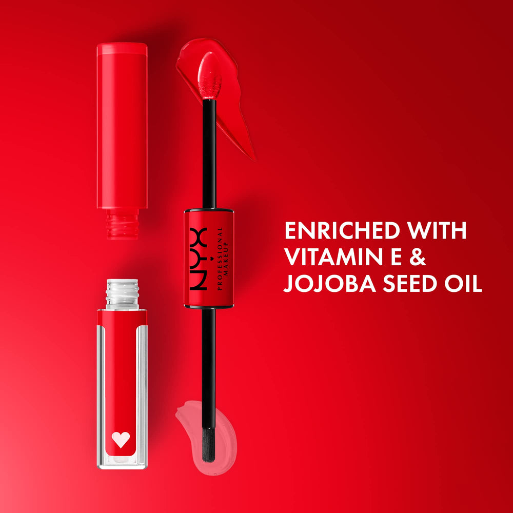 PROFESSIONAL MAKEUP Shine Loud, Vegan High-Shine Long-Lasting Liquid Lipstick - Rebel In Red