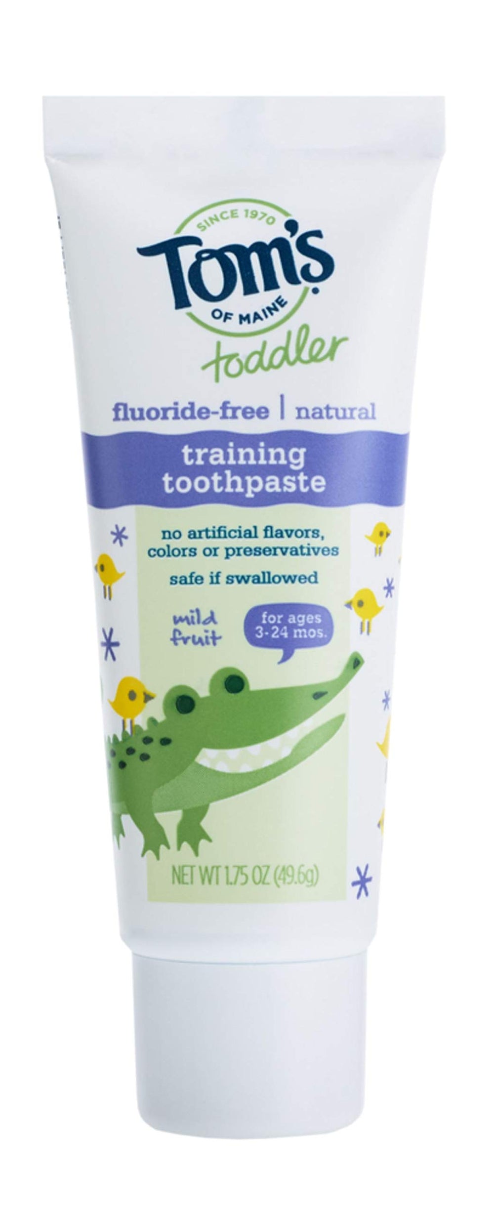 Toddlers Fluoride-Free Natural Toothpaste in Mild Fruit Gel, 1.75 Ounce