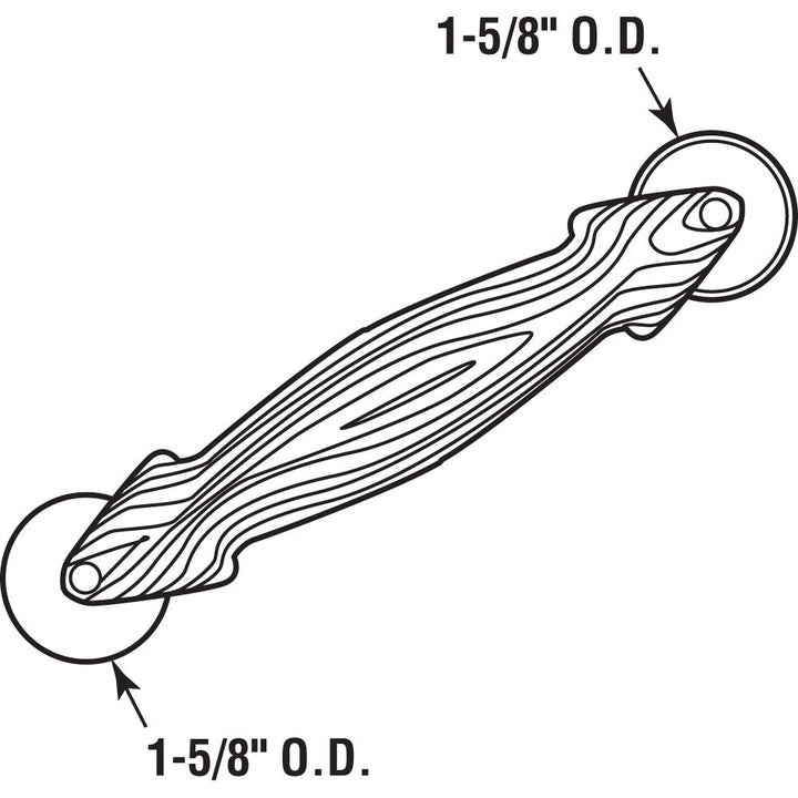 Prime-Line MP7503 Screen Rolling Tool with Nylon Wheels, For 0.115 In. to 0.165 In. Spline (Single Pack)