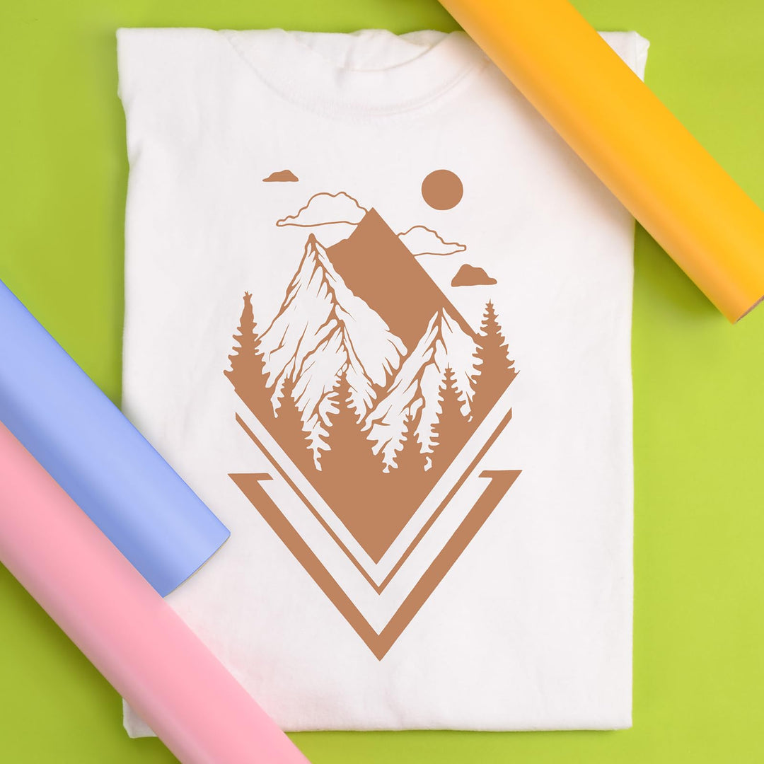 EasyWeed Heat Transfer Vinyl 11.8 x 5ft Roll (Latte) - Compatible with , Cricut, Silhouette and Other Craft/Professional Cutters - CPSIA Certified