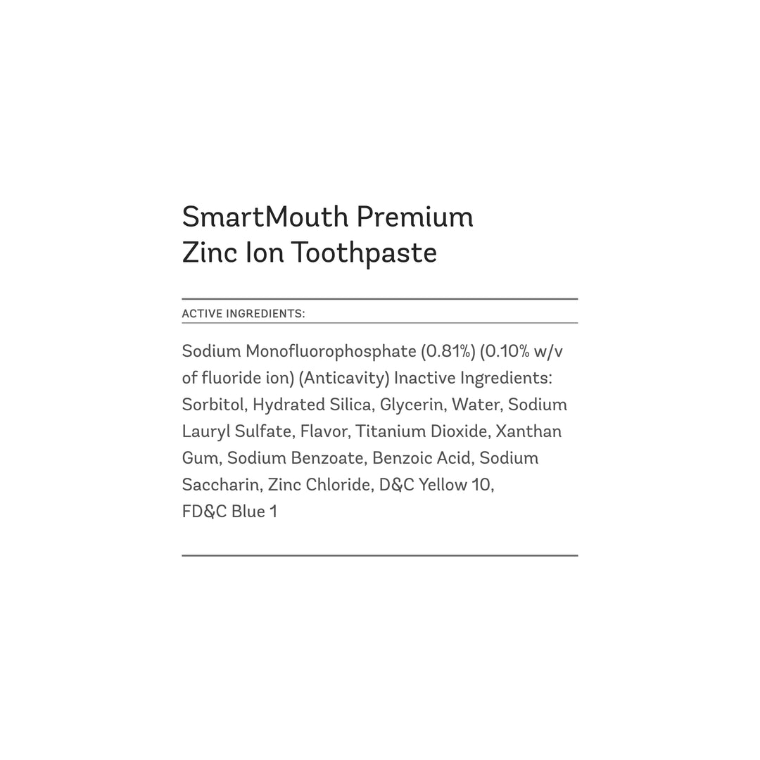 Premium Zinc Ion Toothpaste - Whitening Toothpaste with Fluoride - Refreshing, Anti-Cavity Toothpaste for Adults - Strengthens Enamel - Mild Mint Flavor, 6 oz (2 Pack)