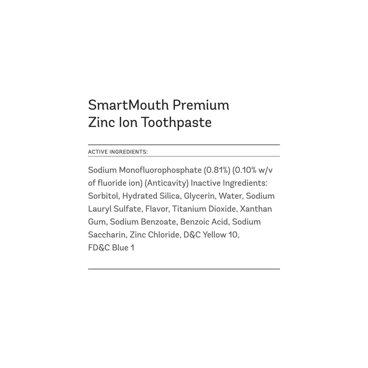 Premium Zinc Ion Toothpaste - Whitening Toothpaste with Fluoride - Refreshing, Anti-Cavity Toothpaste for Adults - Strengthens Enamel - Mild Mint Flavor, 6 oz (2 Pack)