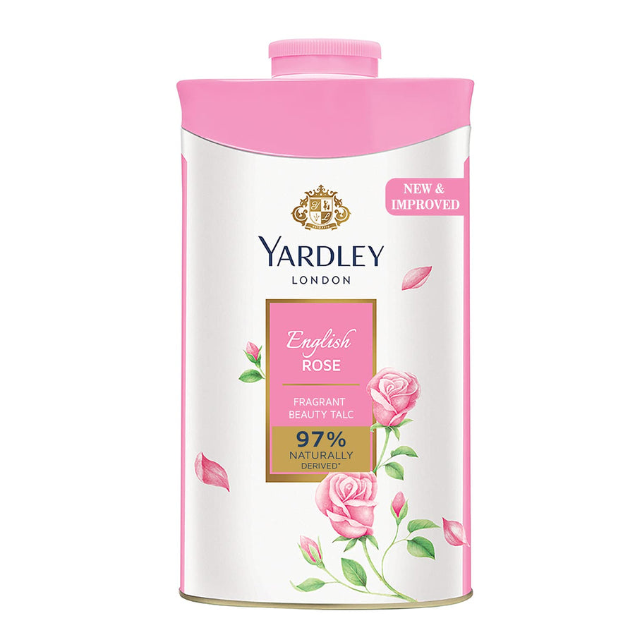 London English Rose Perfumed Talc| Fragrant Beauty Talc for Women| Smooth texture| 250g