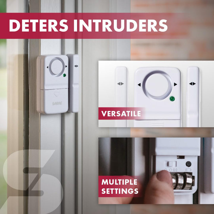 Wireless Home Security Door Window Burglar Alarm with LOUD 120 dB Siren, DIY EASY to Install