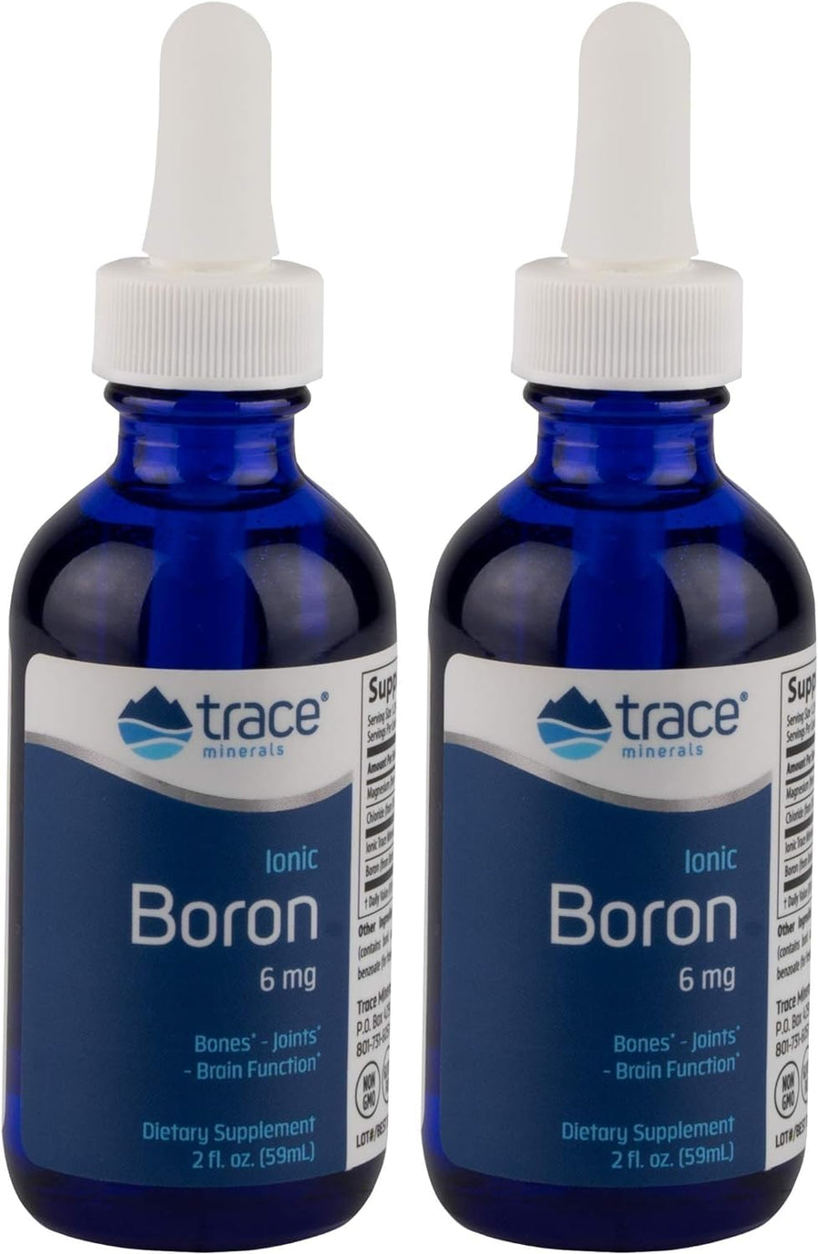 Ionic Boron - Brain & Bone Support Supplement - Liquid Supplement with Magnesium to Aid Healthy Joints & Muscles - Supports Nerve Health - 96 Servings - 2 fl oz (About 96 Servings)